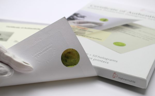 Certificado de Autenticidade Hahnemühle - Imagem 2
